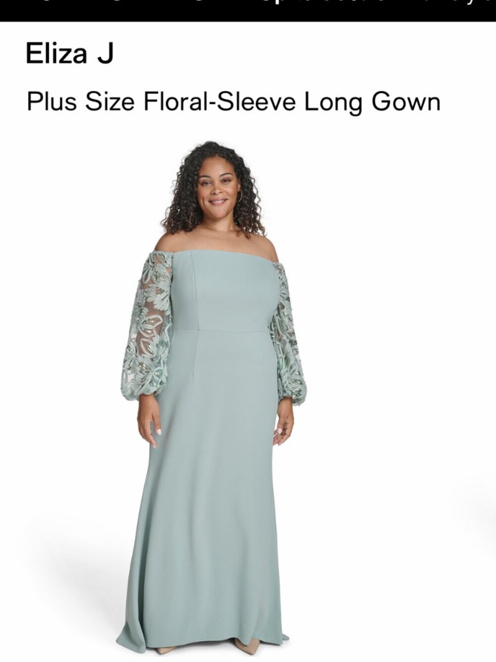 Plus size Formal gown by Eliza J.